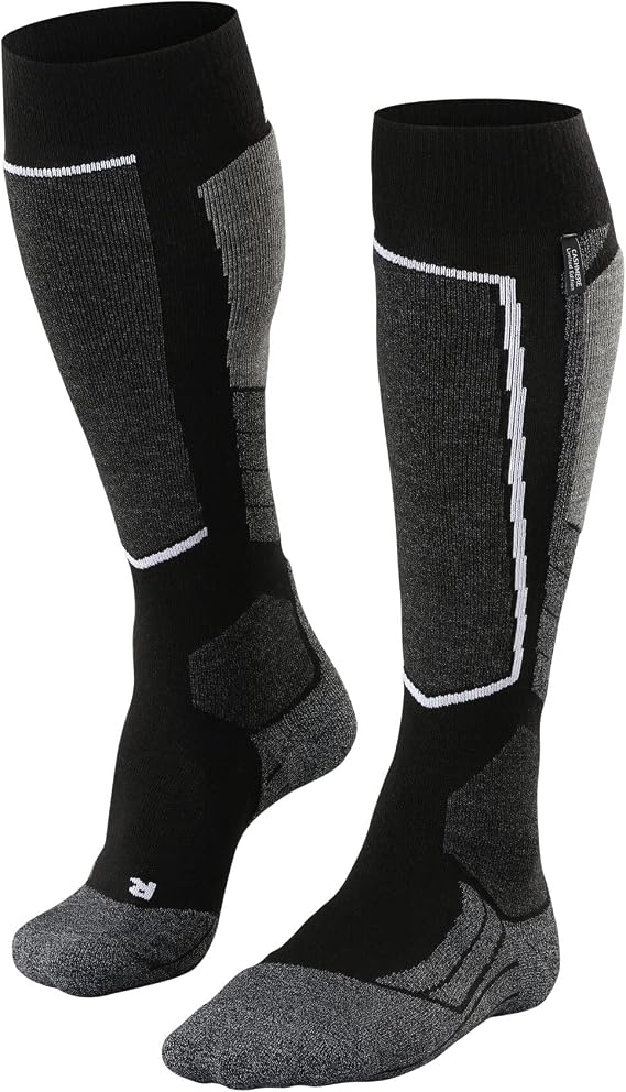 FALKE Men's SK2 Intermediate Merino Wool Cashmere Ski Socks, 1 Pair