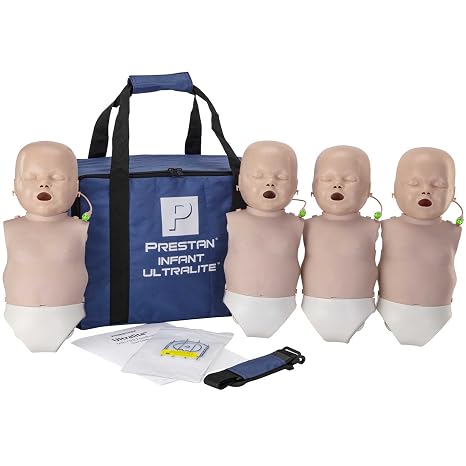 PRESTAN CPR Training Manikin Ultralite, 4 Infant, Medium Tone