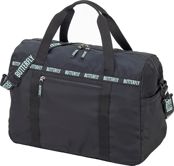 Butterfly Table Tennis Musta Light Duffle Bag - Functional Fitness Bag with Sufficient Volume for Essential Sportswear and Accessories - Framed by Two Side Compartments