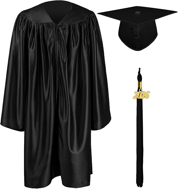 GraduationMall Shiny Kindergarten & Preschool Graduation Gown Cap Set with 2026 Tassel