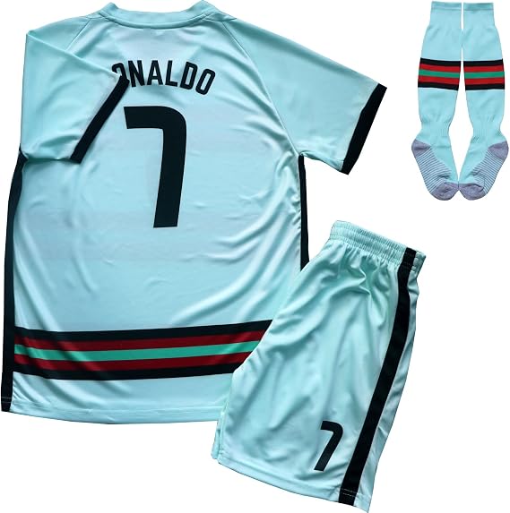 LeenBD #7 Goat Kids Football Soccer Jersey/Shorts/Socks Kit Youth Sizes