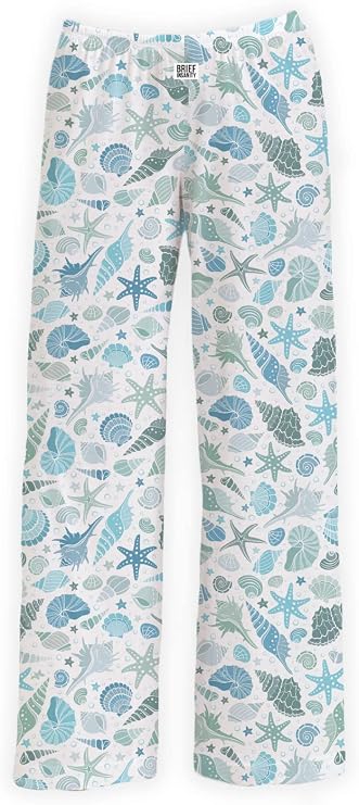 BRIEF INSANITY Funny Coastal Print Pajama Pants for Men & Women, Animal & Ocean Themed Loungewear (S-XXL)