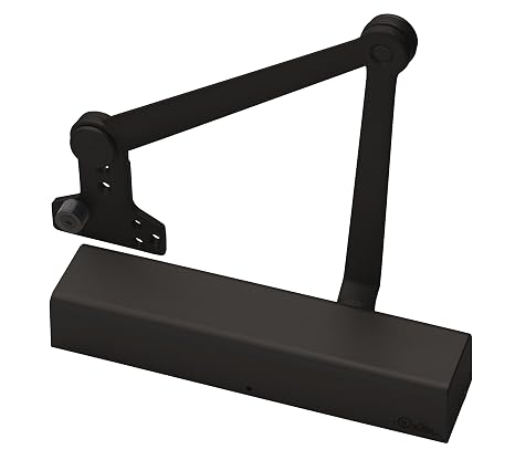 Yale 2721 x 690 Door Closers, Aluminum Body, 690 Satin Bronze Painted Finish, Stop Arm, Full Cover, Door Sizes 1 to 6
