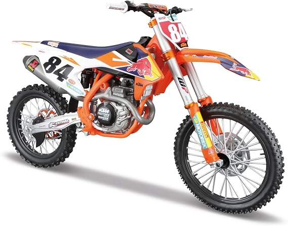 Burago Maisto Moto Red Bull KTM Supercross SX450, Multicolor, 39.4 x 16 x 24.8 cm