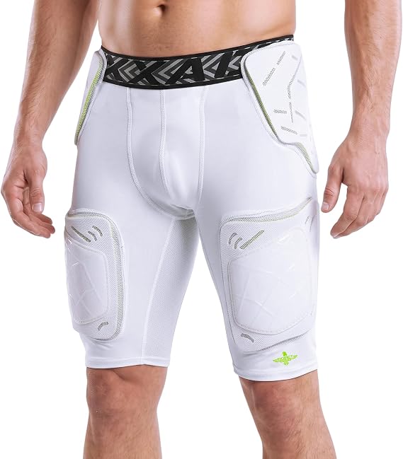 Exxact Sports Gladiator 5-Pad Adult Football Girdle for Men with Cup Pocket