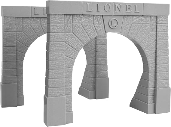 Lionel Railroad Tunnel Portal Structures, 2-Pack