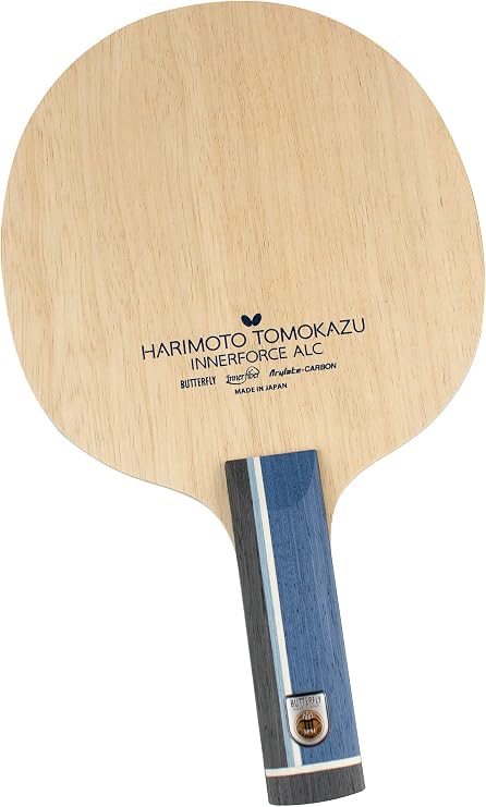 Harimoto Innerforce ALC Blade - Butterfly Table Tennis Blade - AL Carbon Fiber Blade - Professional Table Tennis Blade - AN, FL, and ST handle type - Made in Japan
