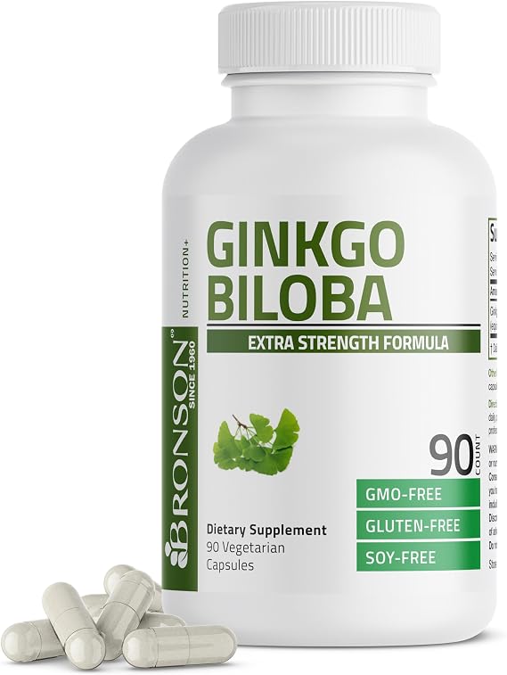 Bronson Ginkgo Biloba Extra Strength Brain & Memory Support 90 Capsules
