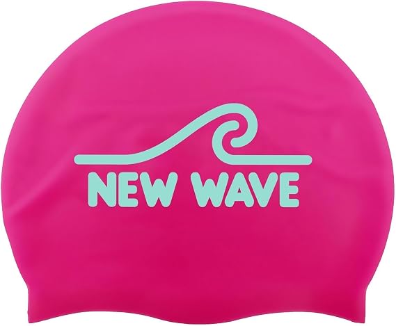 New Wave Swim Cap - Silicone (Pink)