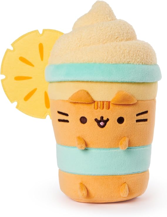 GUND Pusheen Pineapple Float 9.5-Inch Plush Toy for Ages 8+ | Inspires Fun Food-Themed Roleplay and Creative Storytelling; Comforting Collectible Gift for Teens and Pop Culture Fans