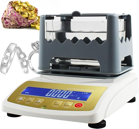 Digital Electronic Gold Purity Tester Machine,Gold K Value Tester With LCD Display,Gold Purity Analyser Meter,Precious Metal Densimeter Density,Weighing Precision 0.01g/0.001g 300K