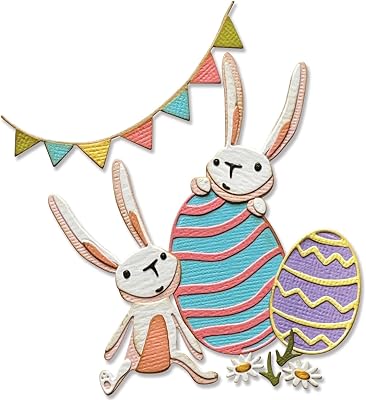 Sizzix Thinlits Die Set 15PK Bunny Games by Tim Holtz, 665850