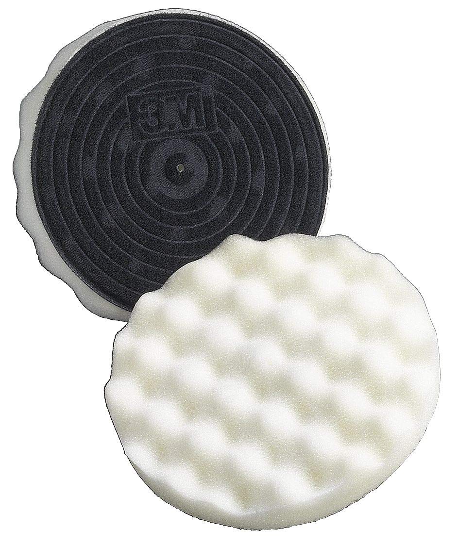 3M Finesse-It Buffing Pad - White Foam, for Finesse-It Compound - Paint Shop Coating and Surface Repair Pad - 5.25 - 1912