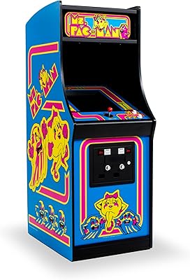 Quarter Arcades Official Ms. PAC-MAN 14 Sized Mini Arcade Cabinet by Numskull Playable Replica Retro Arcade Game Machine Micro Retro Console