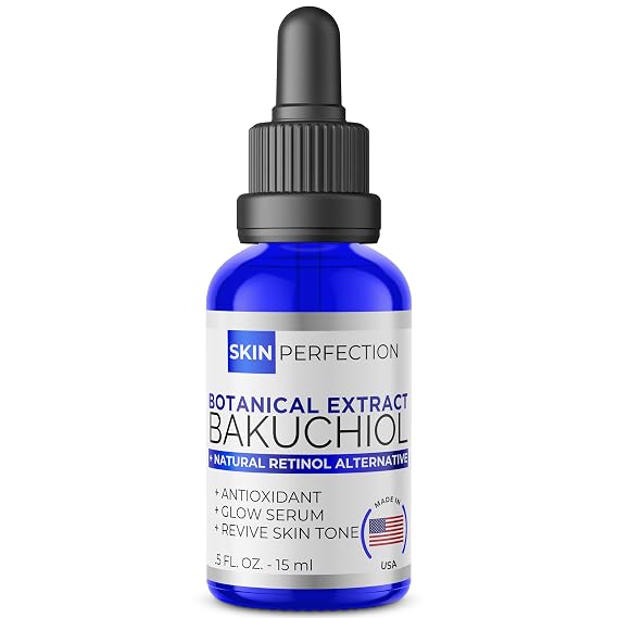 Bakuchiol Face Serum - Retinol Alternative, Anti-Aging, 300 Drops, .5 oz