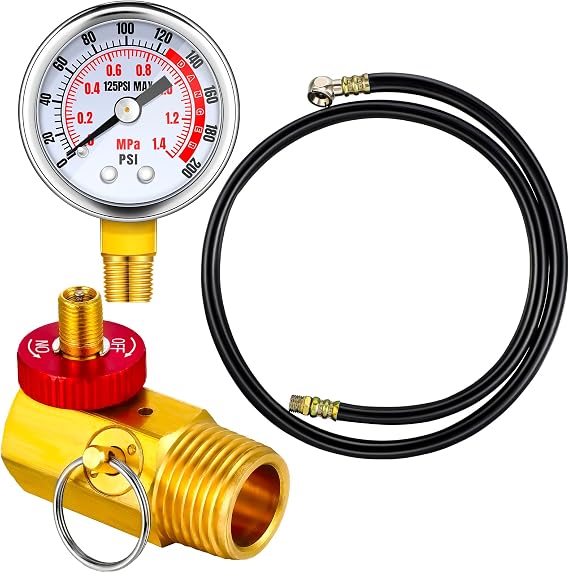 Peryiter Air Tank Repair Kit for Portable Air Tank, Black