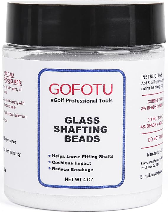Glass Shafting Beads - Golf Club Shaft Installation Stabilizer - Increase Bond Strength 4oz/10oz/16oz/45oz Choose one