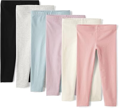 The Childrens Place Baby Girls and Toddler Assorted Solid Leggings, Multipacks