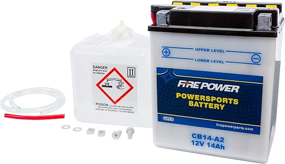 FIRE POWER Battery W/Acid 12V Heavy Duty CB14-A2