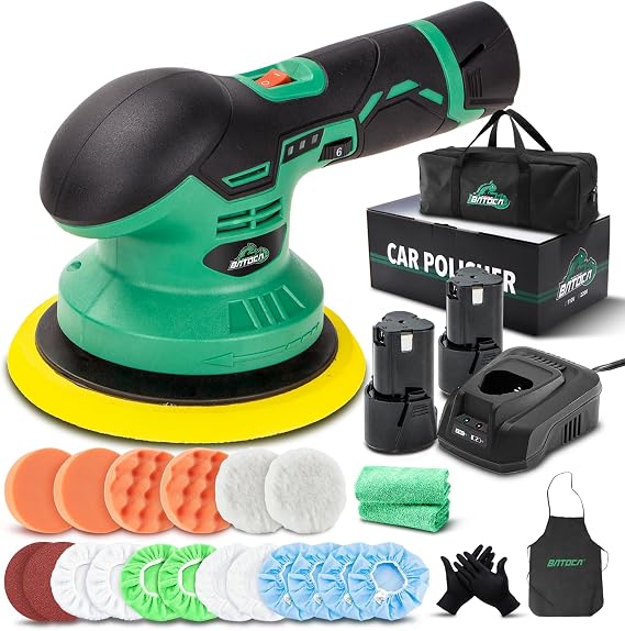 BATOCA S3 Cordless Car Polishers and Buffers, DA Orbital Polishing Machine