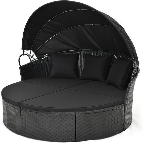 RELAX4LIFE Round Outdoor Daybed