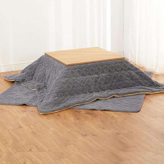 Home Kotatsu Tables Set,Japanese Floor Table with Electric Heater and Blanket,Multifunction Bed Laptop Foldable Tatami Desk Window Low Table Heating,Winter Heated Stove Futon Table (Color : A, Size