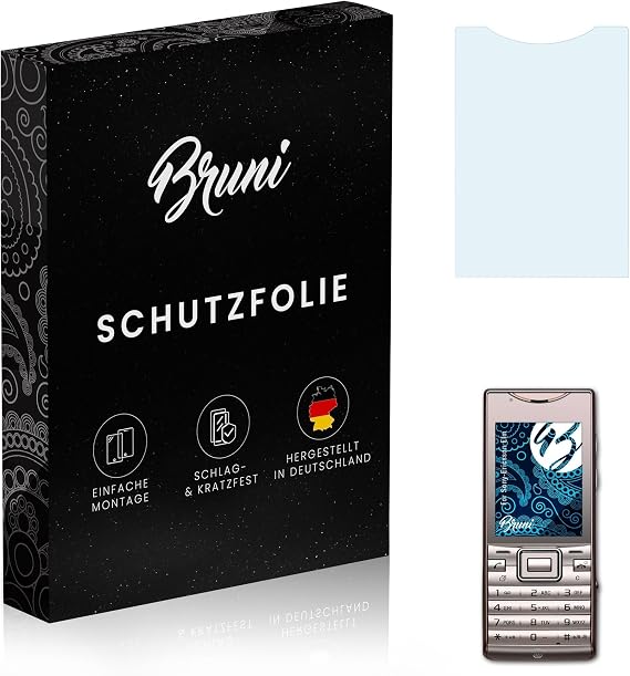 Bruni Screen Protector compatible with Sony-Ericsson Elm Protector Film, crystal clear Protective Film (2X)