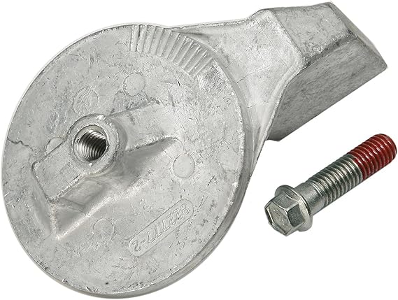 Quicksilver 822777Q1 Aluminum Trim Tab Anode for Mercury or Mariner Outboards and MerCruiser Stern Drives Using High Rake Propellers, Unspecified