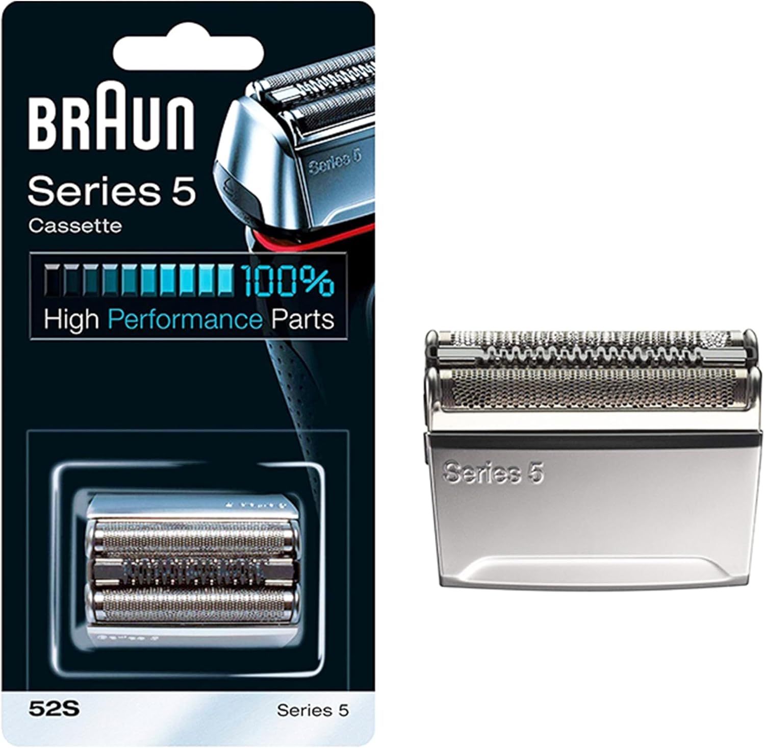 Braun 5 Series Razor Spare Head 52S Silver