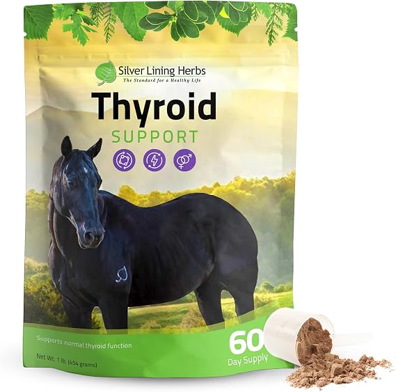 Silver Lining Herbs Thyroid Support for Horses - 120-Day Supply