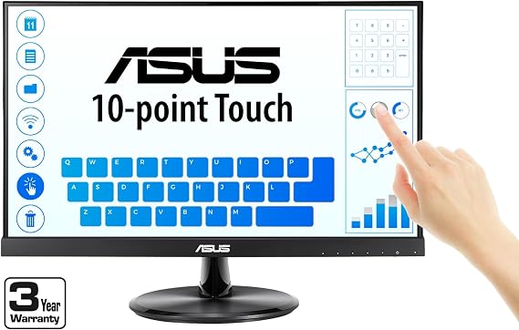 ASUS VT229H 22 Inch 1080P FHD IPS Touchscreen Monitor, HDMI, VGA