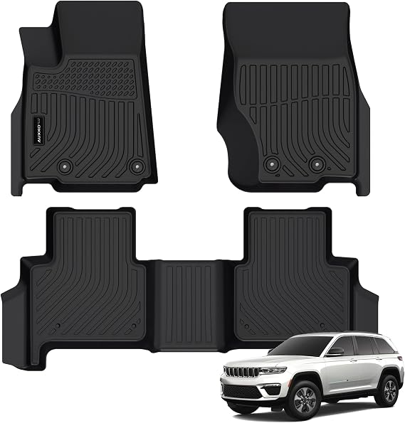 AUXKO All Weather Floor Mats for Jeep Grand Cherokee 2022-2026 5 Seat Only