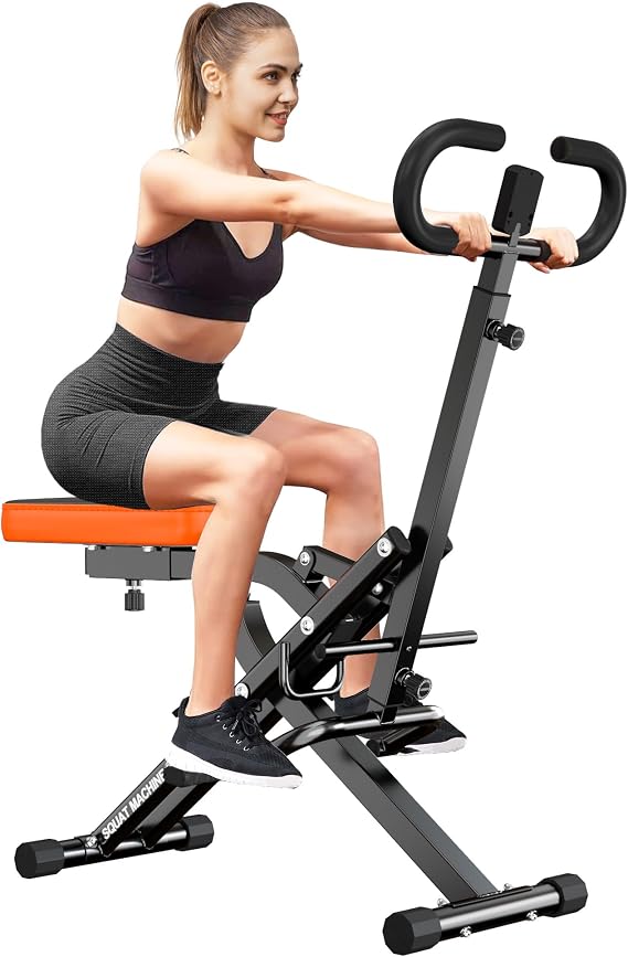 SogesPower Squat Machine for Home Gym, with Adjustable Resistance