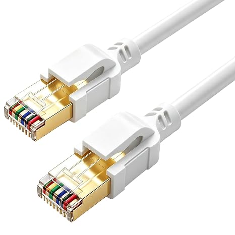 CAT8 LAN Cable 10 m High Speed Network Cable 40 Gbps Ethernet Cable