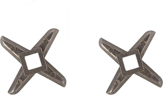 Replacement Blades for Grinder - SIze #5 - Pack Of 2 -metal Blade for Meat Grinding - Accessories for Food Cutting - Stainless Steel Knife for Hand Grinder