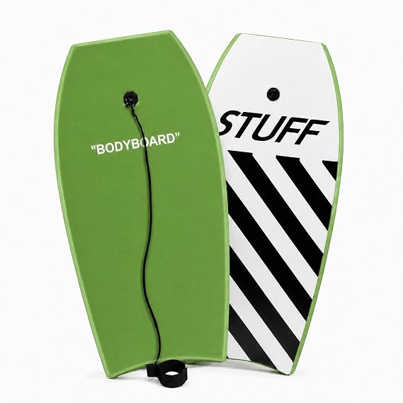 Boogie Board with Wrist Leash, Bodyboard for Beach, EPS Core