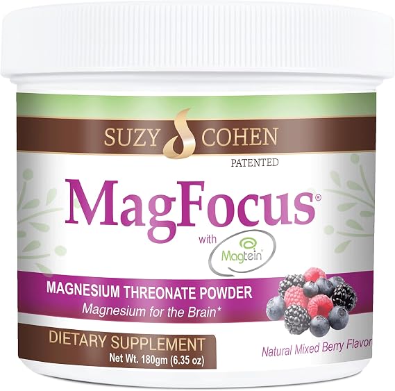MagFocus Drink Powder: Magtein Magnesium L-Threonate Glycinate for Focus