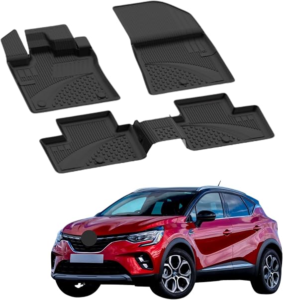 Sahler Floor Mats fits Renault Captur 2 2020-2026 | Custom Fit Floor Liner for Cars | Premium Quality Car Mats Black | Odorless All Weather Waterproof Durable 4.5D Liner