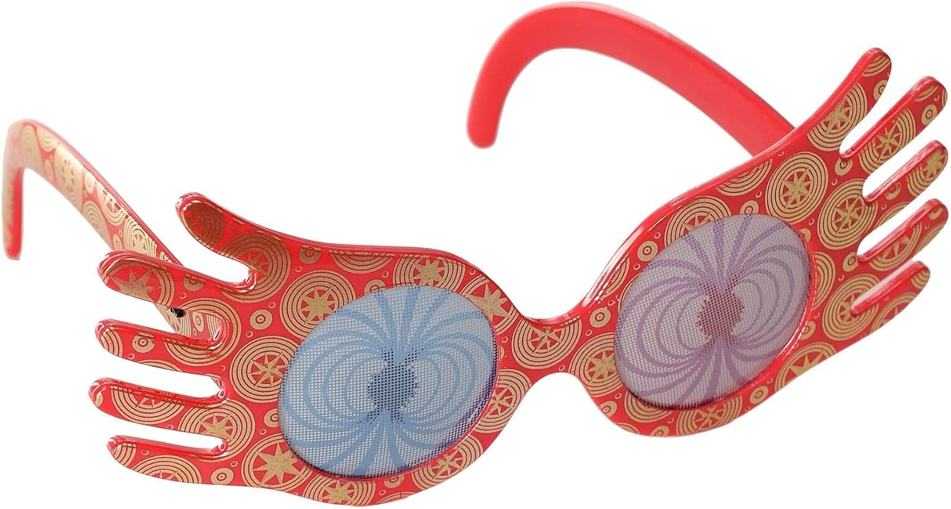 Harry Potter Luna Lovegood Spectacles with Swirl Lenses | Magical Halloween Costume Dress Up Accessory