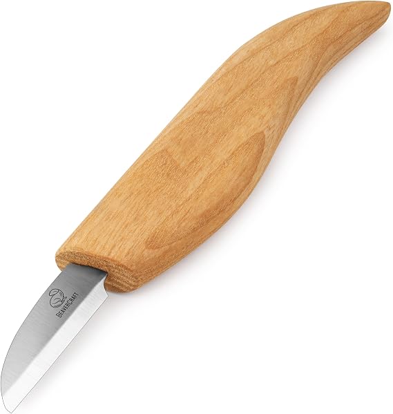 BeaverCraft Whittling Knife C2 6.5" - Wood Chip Carving Knife for General Purpose - Detail Whittling Knives Carbon Steel - Wood Carving Tools for Beginners