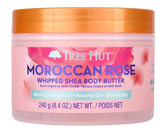 Tree Hut Whipped Shea Body Butter, Moroccan Rose, 8.4 Oz