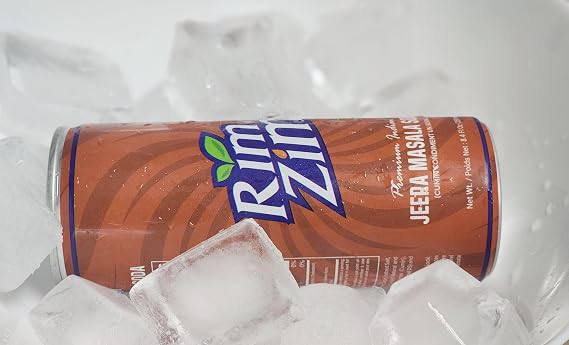 Rim Zim Jeera Masala Soda (CUMIN CONDIMENT UN SODA) 6 PACK (6 * 250ml/ 8.4 Fl.Oz Each)