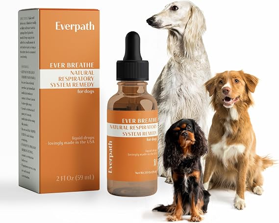 Respiratory Support for Dogs - 2 Fluid Ounces/60mls | Made in The USA, Boosts Immune Support & Healthy Breathing, Enhances Respiratory Function, Natural Solution for Pets