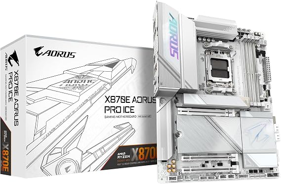 Gigabyte Anakart Amd Am5 Atx X870e Aorus Pro Ice