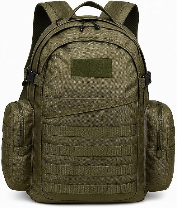 75 Lt Haki Outdoor Sırt Çantası,Molle Sistemli, Suya Dayanıklı, Çok Gözlü, Outdoor, Kamp, Avcılık, Günlük Kullanım, Erkek, Kadın