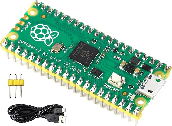 with Pre-Soldered Header Raspberry Pi Pico Development Board,Based on Raspberry Pi RP2040 Chip,Dual-Core ARM Cortex M0+ Processor, Flexible Clock Running up to 133 MHz