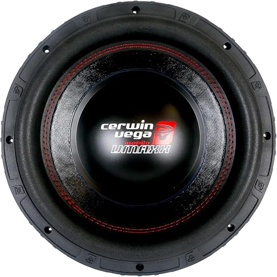 CERWIN-VEGA! VMAXX 8" 500W RMS 2-Ohm High-Performance Subwoofer - Heavy Duty Aluminum, Black Semi-Pressed Cone, Advanced Cooling, Car Audio System, 1000W Max, Easy Install VMAX8D2