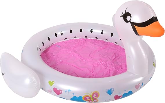 BANZAI Swan Splash Pool, Multicolor