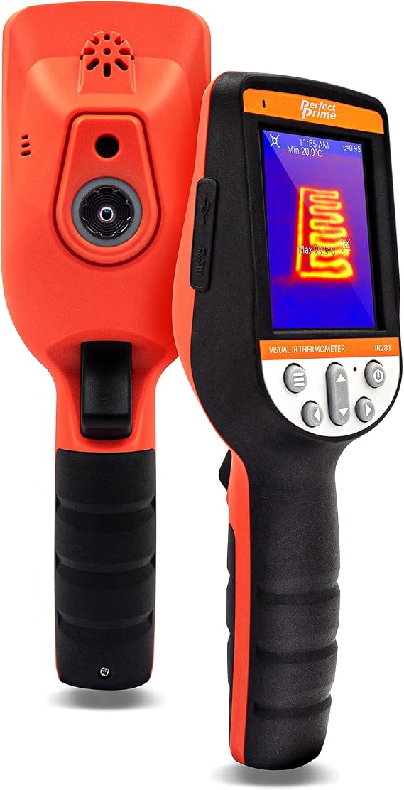 PerfectPrime IR281 / IR0281, Infrared (IR) Thermal Imager & Visible Light Camera/Video Record 32,136 Pixels & Temperature Range from -40 to 626F