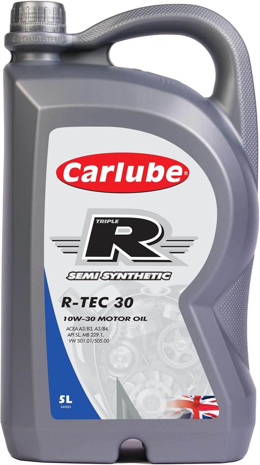 Carlube Triple R 10W-30 ACEA A3B4, API SP Semi Synthetic Engine Oil R-TEC 30 5L